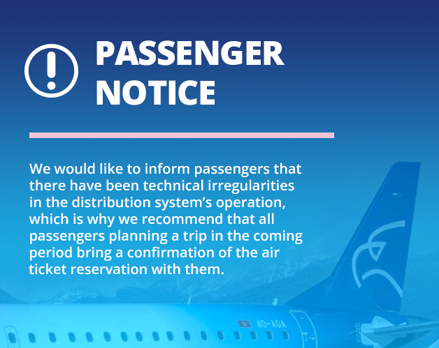 Passenger notice