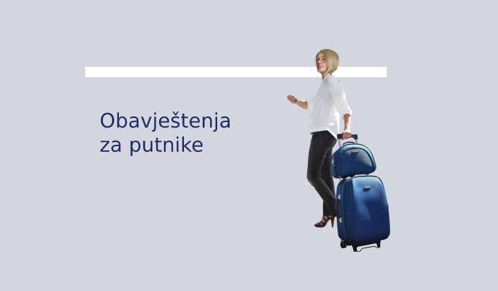 Air Montenegro - Obavještenja za putnike
